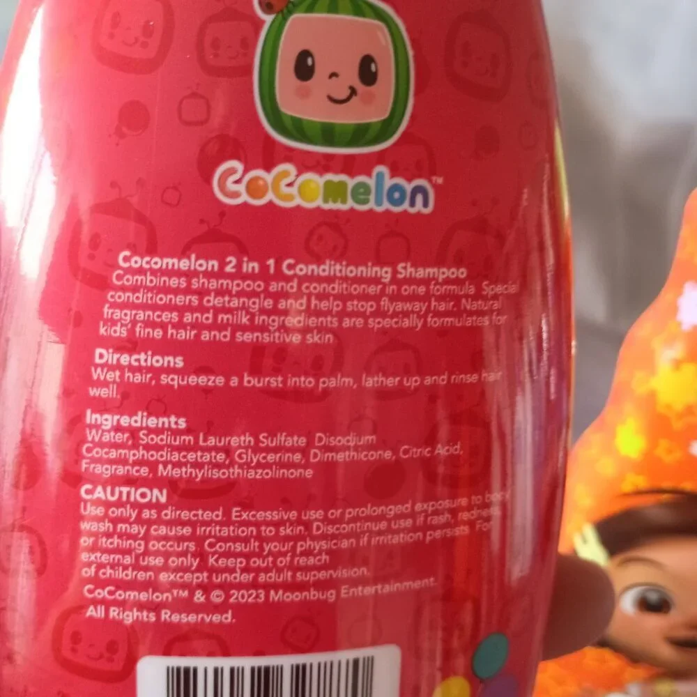Cocomelon Smart Care Paraben & Dye Free Bath Set Kids Shampoo Body Wash & Wipes
